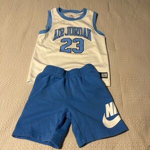 Kids Jordan jersey and short set